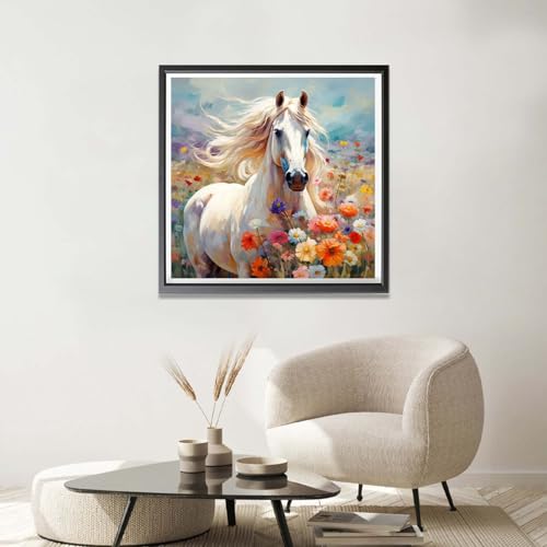 White Horse | Diamond Painting