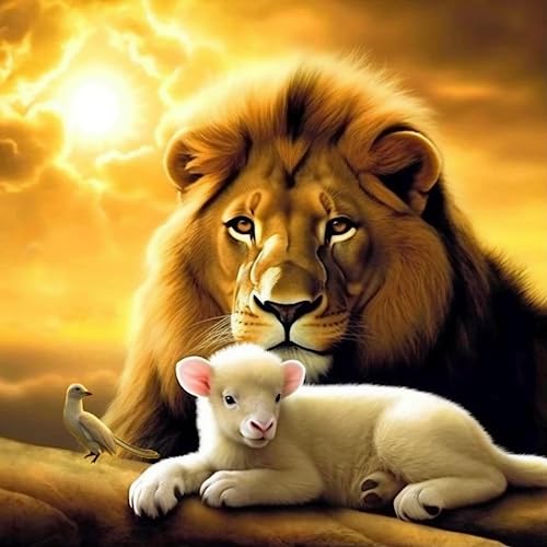 Lion and Lamb | Diamond Painting