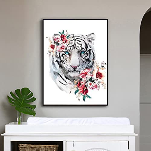 White Tiger Blue Eyes | Diamond Painting