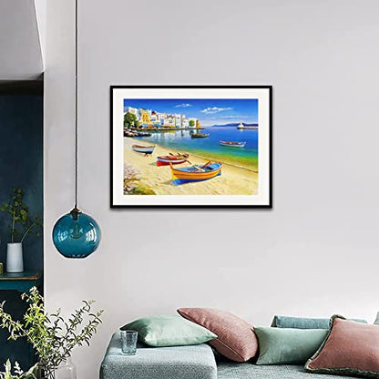 Seaside Boats | Diamond Painting