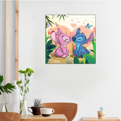 Stitch Kisses His Lover | Diamond Painting