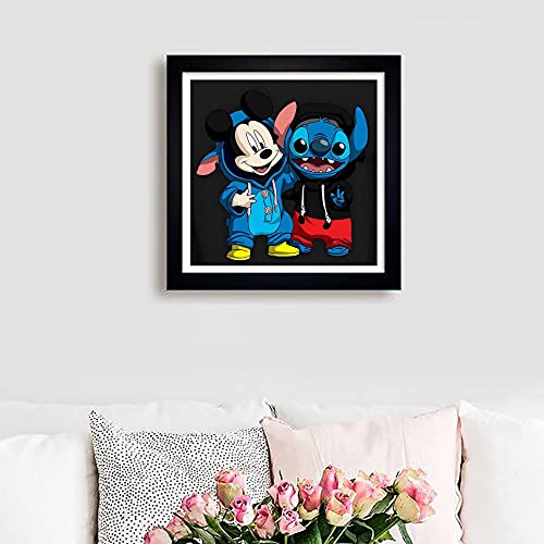 Stitch Hugging His Friend | Diamond Painting