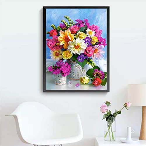 Flowers On The Table | Diamond Painting