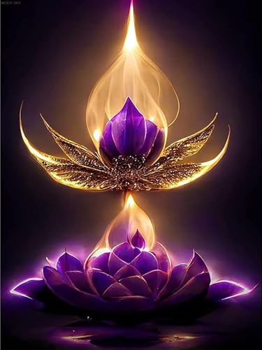 Purple Flower | Diamond Painting