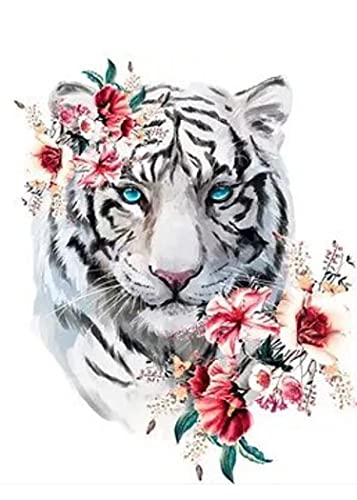 White Tiger Blue Eyes | Diamond Painting