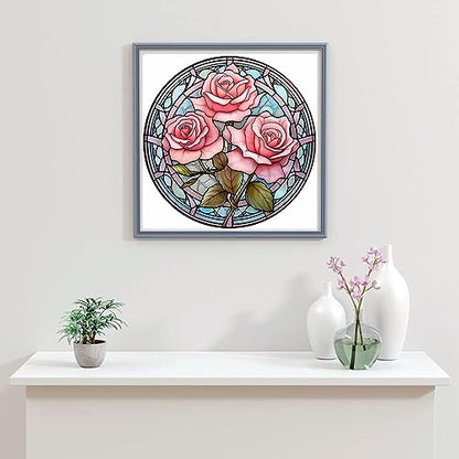Glass Stained Flower | Diamond Painting