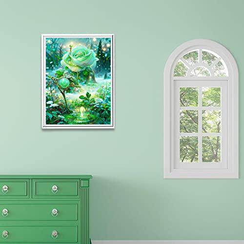 Green Flower | Diamond Painting