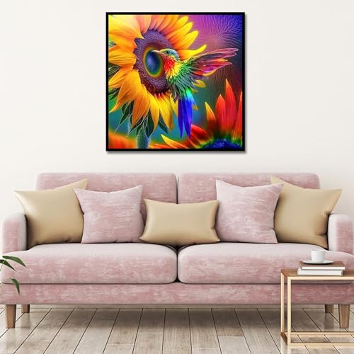 Bird On The Sunflower | Diamond Painting