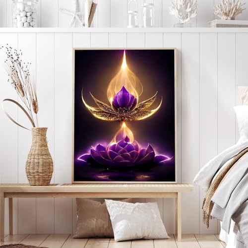 Purple Flower | Diamond Painting