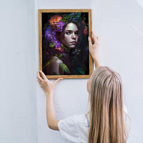 Woman And Flower | Diamond Painting