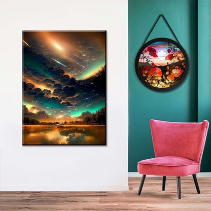 Glass Stained Flowers | Diamond Painting