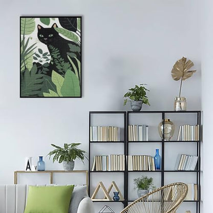 Sneaky Black Cat | Diamond Painting