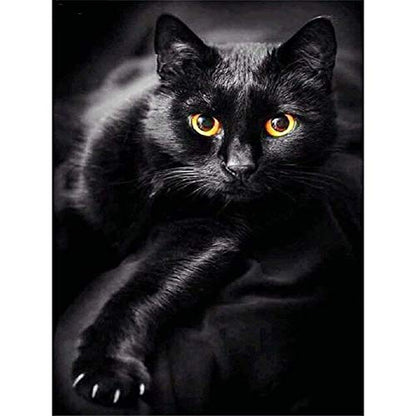 Sneaky Black Cat | Diamond Painting