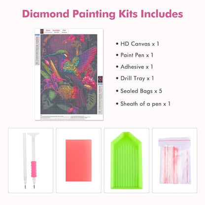 Hummingbird Flower | Diamond Painting