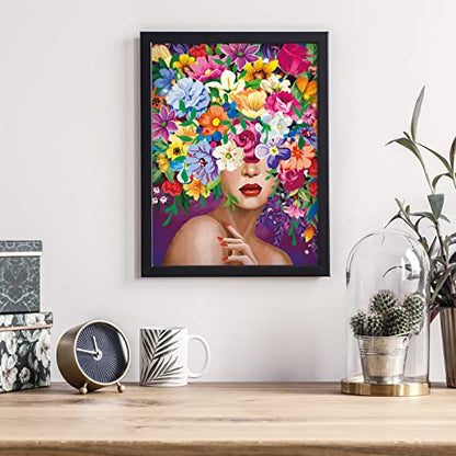 Woman Flower | Diamond Painting