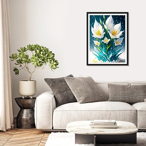 White Flower | Diamond Painting