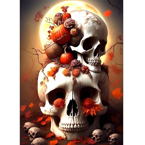 Skull Pumpkin Halloween | Diamond Painting