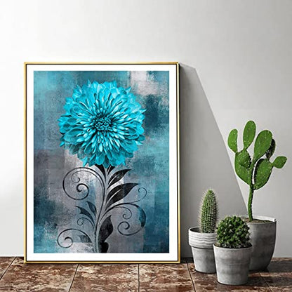 Blue Flower | Diamond Painting