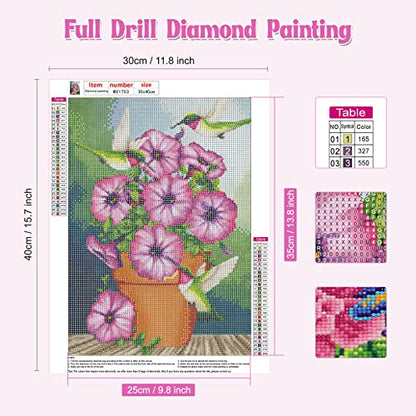 Morning Glory Hummingbird | Diamond Painting