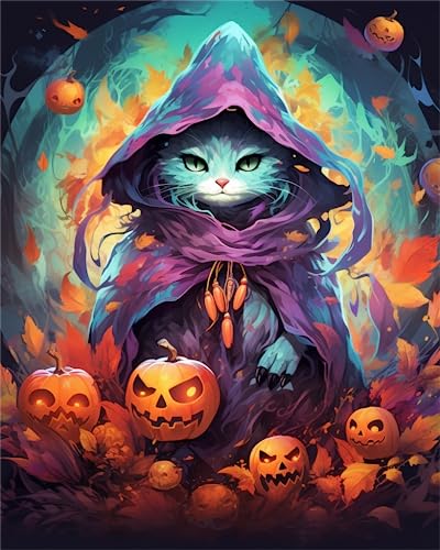 Midnight Cat Halloween | Diamond Painting