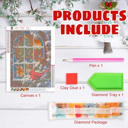 Christmas Flower | Diamond Painting