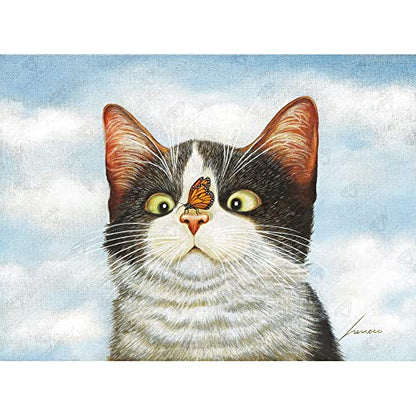 Cat with Butterfly | Diamond Painting