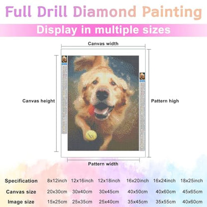 Golden Retriever Dog | Diamond Painting