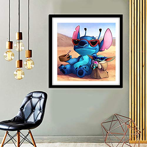 Stitch Lying In The Desert | Diamond Painting