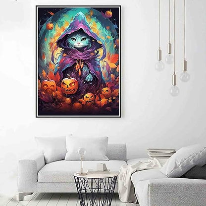 Midnight Cat Halloween | Diamond Painting