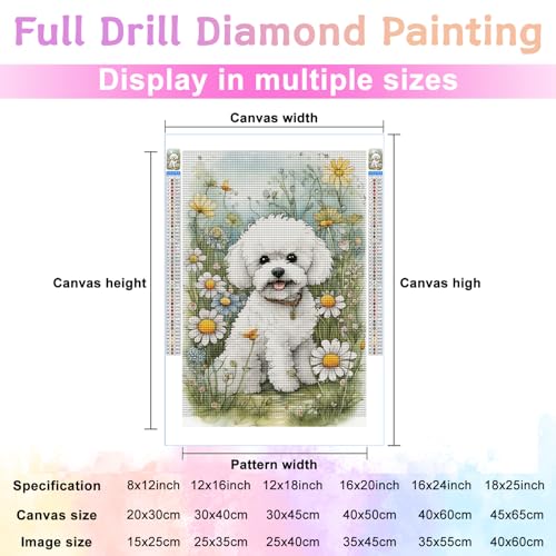Poodle Dog Bichon Frise | Diamond Painting