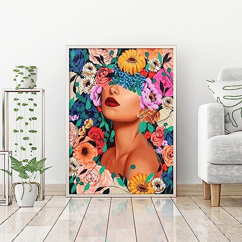 Woman Flower | Diamond Painting