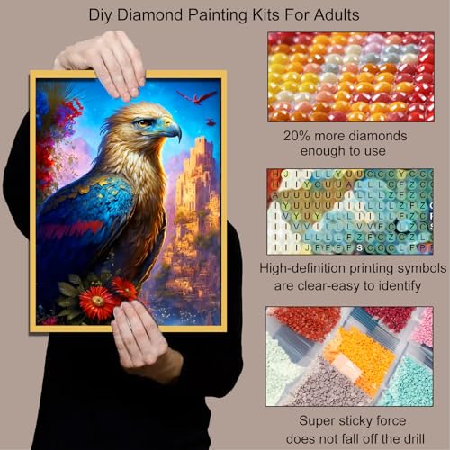 Bird With Flower | Diamond Painting