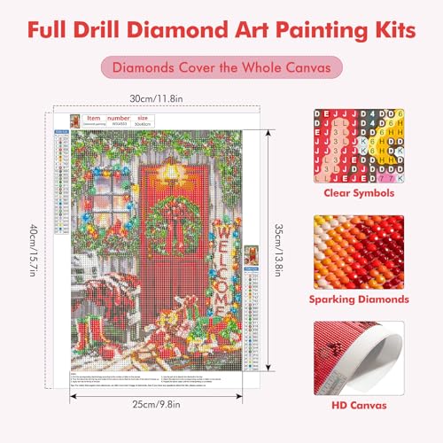 Christmas Door | Diamond Painting