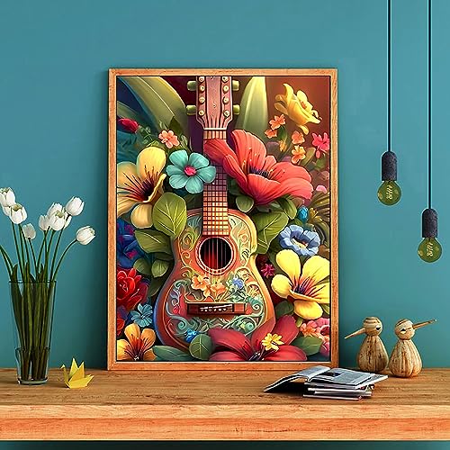 Guitar Flower | Diamond Painting