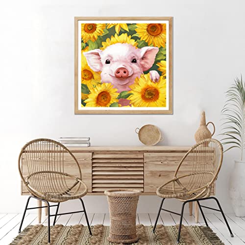 Flower Pig | Diamond Painting