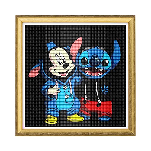 Stitch Hugging His Friend | Diamond Painting