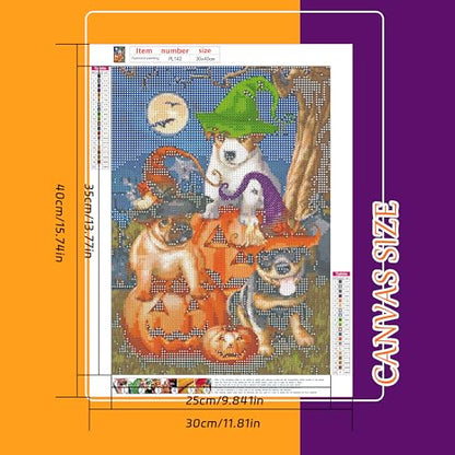 Dogs Halloween | Diamond Painting