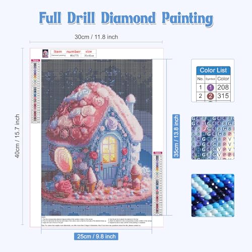 Cute House With Flower | Diamond Painting