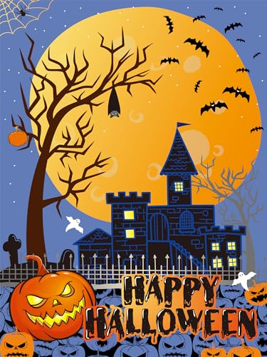 Pumpkin House Halloween | Diamond Painting