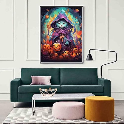 Midnight Cat Halloween | Diamond Painting
