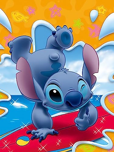 Stitch Is Surfing | Diamond Painting