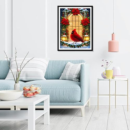 Cardinal Bird Christmas | Diamond Painting