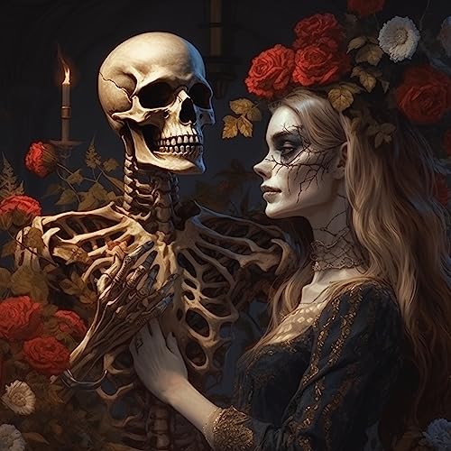 Rose Skeleton Girl Halloween | Diamond Painting