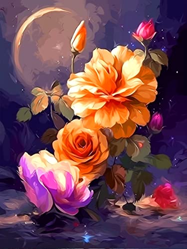 Moon And Flower | Diamond Painting