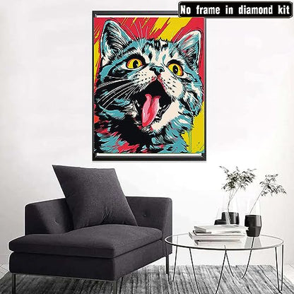 Cat Mad Kitty | Diamond Painting