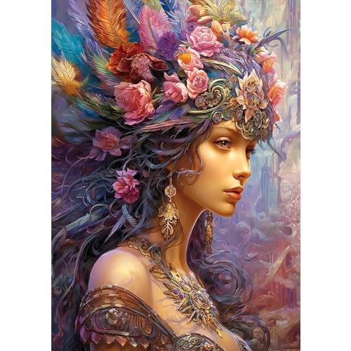 Woman Flower | Diamond Painting