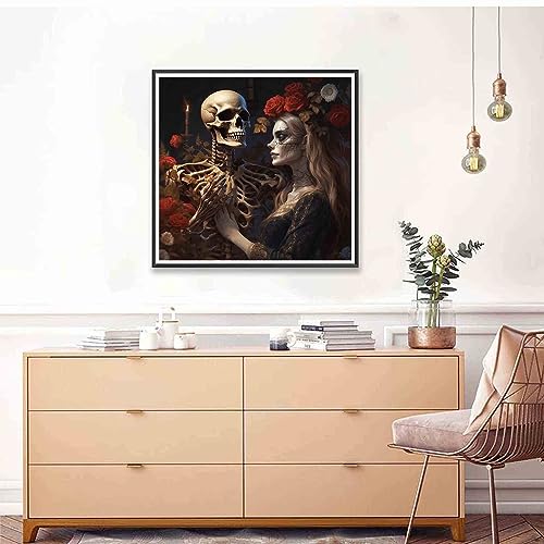 Rose Skeleton Girl Halloween | Diamond Painting