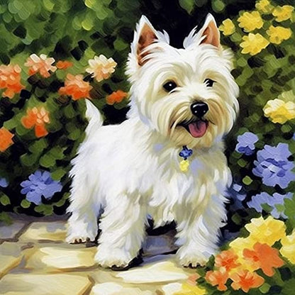 White Dog Westie | Diamond Painting