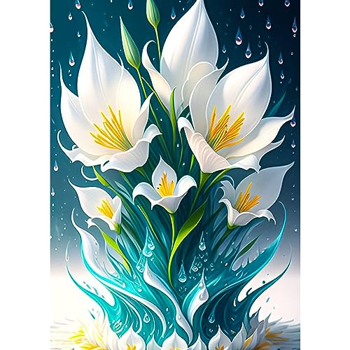 White Flower | Diamond Painting