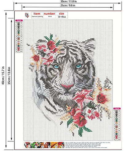 White Tiger Blue Eyes | Diamond Painting
